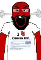angry auto_generated balding beard clothes december december_20 glasses head_steam i_heart looking_at_you open_mouth red_skin series:on_this_day soyjak subvariant:science_lover text tshirt variant:markiplier_soyjak white_background wikipedia // 1440x2096 // 613.4KB