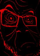 angry glasses red schizo soyjak stubble text variant:feraljak // 971x1358 // 211.4KB