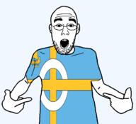 arm british clothes ear flag flag:skye glasses hair hand open_mouth pointing scotland skye soyjak stubble teeth tshirt united_kingdom variant:shirtjak // 1236x1118 // 77.7KB