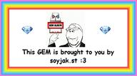 gem meta:tagme rainbow subvariant:wholesome_soyjak template variant:gapejak // 599x334 // 57.0KB