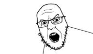 alternate angry glasses lars_ulrich metallica open_mouth soyjak stubble variant:yurjak // 768x442 // 6.7KB