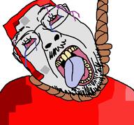 ack ack! explodingtnt gape glasses hanging minecraft mouth_open rope square tranny trans troon variant:bernd // 768x719 // 29.4KB