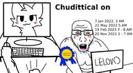 2021 2022 2023 arm award balding beard blue blush computer drool fat february february_19 furry glasses hand january january_7 keyboard looking_down may may_21 mouse nose november november_20 open_mouth redraw soyjak_blog stubble sweating time variant:chudittical // 946x524 // 129.3KB