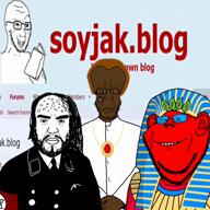 black_skin broot clothes hat joshua_ryne_goldberg judaism marioman7890 meta:namefags moonmetropolis_(user) nazism pharaoh red_skin schlog soyjak_blog subvariant:chudplier subvariant:patrick suit variant:goldberg variant:impish_soyak_ears variant:soyak yakub // 1080x1080, 13.7s // 16.0MB