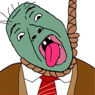ack brown_suit clothes green_skin open_mouth plants_vs_zombies rope suicide teeth tongue variant:bernd zombie // 1280x1280 // 438.9KB