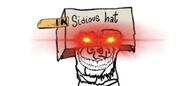 creepy glowing_eyes serious_hat smile variant:sidjak // 738x331 // 39.6KB