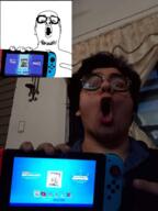 excited latino nintendo nintendo_switch open_mouth video_game // 1440x1920 // 1.3MB