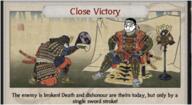 angry bloodshot_eyes chud closed_eyes closed_mouth crying dead death eyelashes glasses hair headband holding_object holding_severed_head its_over japan lipstick mustache purple_hair samurai severed_head shogun side_profile sitting soyjak stubble text tongue total_war tranny variant:bernd variant:chudjak yellow_teeth // 1311x720 // 1.1MB