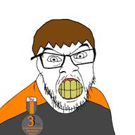 angry booruteen clenched_teeth closed_mouth dan stubble variant:feraljak // 1082x1080 // 111.2KB