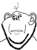 closed_mouth crying ear hair mucus sad soyjak stubble variant:impish_soyak_ears // 598x800 // 76.1KB