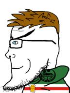 aryan blue_eyes brown_hair chechnya euromutt flag:chechnya glasses side_profile stubble subvariant:euroaryan subvariant:euromutt variant:markiplier_soyjak // 600x800 // 69.3KB
