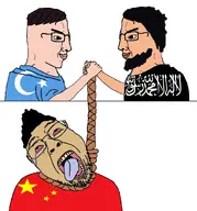 beard china flag:china flag:jihad flag:uyghur handshake hanging islam islamic jihad jihadist rope turkestan uyghur variant:bernd variant:chudjak // 1560x1677 // 627.9KB