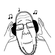 animated byonbyon closed_eyes closed_mouth ext=gif glasses hand headphones music musical_note poyopoyo stubble variant:ppp // 324x400 // 244.0KB