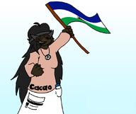 avengers beanie black black_skin blue_eyes cute cute_girl flag flag:lesotho girl glasses hair lesotho mokorotlo soy soylent soylent_(cacao) variant:soytan woman // 1076x905 // 68.8KB