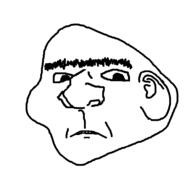 ear frown sad soyjak unibrow variant:ishish_soyak_ears // 750x750 // 30.0KB