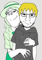 clothes crystal_cafe female green_hair hair hand hat nate smile subvariant:gapejak_female that_one_fucking_picture_of_nate_being_a_smug_little_bastard tshirt user=quoog variant:gapejak variant:soyak yellow_hair // 640x906 // 224.1KB