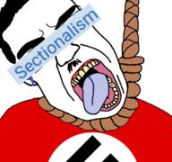 clothes hair hanging mustache name nazism nose rope sectionalism sectionalism_(namefag) soybooru suicide teeth tongue variant:chudjak // 767x718 // 317.9KB