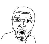 glasses open_mouth soyjak stubble template variant:unknown // 657x591 // 82.5KB