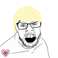 aryanne aryanne_(pony) blond blue_eyes cutie_mark hair heart my_little_pony swastika tattoo transparent_background variant:feraljak // 1500x1500 // 34.6KB