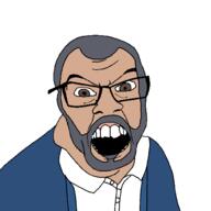 angry beard call_me_kevin hair jacket jim_pickens looking_at_you the_sims transparent transparent_background variant:feraljak white_shirt white_skin youtube // 1500x1500 // 80.4KB