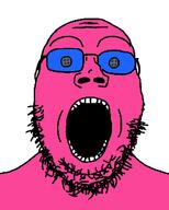 admin blue_glasses button doll_(user) namefags pink_skin soyjak soyjak_party subvariant:gapejak_front variant:gapejak // 500x622 // 11.1KB