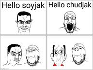 comic crying imgflip.com large_eyes sad smug subvariant:chudjak_front subvariant:wholesome_soyjak tear variant:chudjak variant:gapejak variant:markiplier_soyjak // 663x500 // 63.4KB