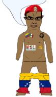 beret bloodshot_eyes brown_skin che_guevara communism esl eyebags flag:mexico flag:venezuela hammer_and_sickle mexico speech_bubble subvariant:obsessedchud tiny_penis trans_rights variant:chudjak venezuela // 1092x1911 // 200.6KB
