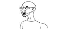 clothes ear glasses oekaki open_mouth soyjak stubble variant:unknown // 500x250 // 12.2KB