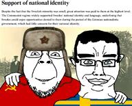 a10_eyes background chud chud_troon_alliance communism dirt_road_background estonia estonian_swedes hammer_and_sickle soviet_union stubble sweden sweden_flag troon ussr_flag variant:bernd variant:chudjak vormsi vormsi_island // 900x725 // 343.3KB