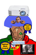 BrentonNumba1_(Namefag) ace_of_spades angry aryan aryan_classic award beard brazil brenton_tarrant brown_skin crying discord euromutt europe european flag flag:portugal glasses hair larp larper larping music mutt obsessed playlist portugal projection projector red_eyes soyjak spade stubble subvariant:euromutt sweater ugly variant:markiplier_soyjak youtube // 1170x1781 // 192.2KB