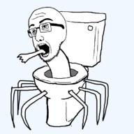 hair parasite skibidi_toilet soyjak // 800x800 // 98.2KB