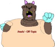 4chan black_skin crooked_teeth fat furfag furry paw trash_(4chan) variant:unknown // 1000x851 // 266.9KB