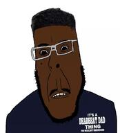 african_american biting_lip black_skin clothes glasses hair low_tier_god mole soyjak streamer stubble subvariant:cobson_slim subvariant:hornyson subvariant:hornyson_slim text variant:cobson // 800x884 // 73.1KB