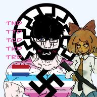 :3 :3not_a_faggot buff cute dutchboykisserfascismwon_(attentionwhore) dutchboykisserfascismwon_(namefag) femboy femboy_pride_flag gun hot mask messy_hair meta:this_is_obvious_bait_pls_dont_fall_for_it muscles mymy mymy_schoppenboer ongezellig self_insert subvariant:muscular_chud text trend:aryan variant:chudjak // 2048x2048 // 1.8MB