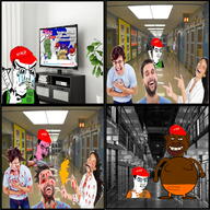 ak-47 angry blood bullet clothes comic crying donald_trump firearm gun hat jail joe_biden maga mass_shooter negro pink_skin school school_shooter tyrone united_states variant:chudjak variant:soyak // 2575x2575 // 3.9MB