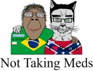 2soyjaks animal blue_eyes brazil brown_skin catchud chud_troon_alliance confederate female flag:brazil flag:confederate_states_of_america flag:minor_attracted_person friendship furry green_eyes hand i_love meds pedophile racism sophia_ricetto soybooru text united_states variant:bernd variant:chudjak yellow_teeth // 1102x837 // 119.9KB