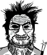 black_eyes closed_mouth eyebrows hair hollow_eyes killer knife subvariant:dr_soystein sweating variant:markiplier_soyjak // 750x890 // 420.3KB