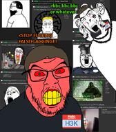 dem H3K_(namefag) bloodshot_eyes blue_eyes brown_hair falseflag identity_theft insane name_tag namefags seething subvariant:cobson_slim variant:cobson variant:feraljak white_skin yellow_teeth // 800x914 // 327.7KB