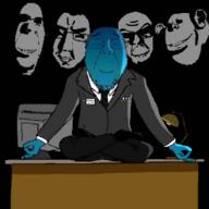 biting_lip black_background breast_pocket calm clothes computer dark desk dr_soyer five_nights_at_cobson's glasses half_lotus lamp meditation multiple_soyjaks name_tag necktie ominous ominous_shadow open_mouth smile stubble subvariant:chudjak_front subvariant:hornyson suit variant:bernd variant:chudjak variant:cobson variant:feraljak variant:gapejak variant:impish_soyak_ears white_skin // 256x256 // 22.5KB