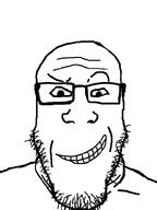 beard dreamworks dreamworks_face eyebrow_raise glasses smirk variant:markiplier_soyjak // 600x800 // 7.3KB
