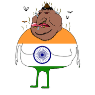 2024 bad_teeth big_lips big_nose brown_sclera bug flag:india fly full_body kernung maggot meta:not_oc poop smell stubble transparent_background variant:meximutt worm // 1528x1536 // 146.9KB