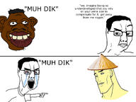 asian china crying dialogue muh_dik nas:tyrone nigger pointing quote straw_hat text variant:chudjak // 4032x3024 // 2.0MB