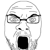 angry bald fat glasses iris lips stubble teeth template variant:unknown wrinkles // 717x716 // 18.9KB