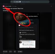 ASTROFENE_IS_A_SCHIZOPHRENIC_RETARD_WHO_POSTS_GAY_P_THEN_FORGETS_HE_DID_IT ASTROFENE_THINKS_THAT_TRANS_RIGHTS_ARE_HUMAN_RIGHTS ASTROFENE_WILL_NEVER_BE_A_WOMEN Astrofene_(namefag) ai_generated anime arrow blue_shirt brown_skin circle clothes crimean_tatar fat hat large_lips realistic reddit reddit_wholesome touhou touhounigger touhoutranny tranny trans_women_are_valid variant:meximutt video_game // 782x773 // 306.7KB