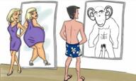 big_ears female full_body johnson mirror muscles muscular_male naked soy_parody variant:cobson // 1462x871 // 1.1MB
