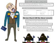 award blond blood bloodshot_eyes book clothes crying flag:minor_attracted_person flag:utah full_body glasses hair hand hanging joseph_smith latter-day_saints leg meximutt mormon mormonism necktie nigger open_mouth pedonigger pedophile rope skinny soyjak stubble suicide template tongue transparent_background trend:slopjak utah variant:bernd variant:meximutt yellow_teeth // 2048x1600 // 881.5KB