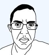 clothes glasses hair redraw series:joke_soyjaks subvariant:billionsmustdiejak subvariant:patrick template variant:chudjak white_shirt white_skin // 675x756 // 13.5KB