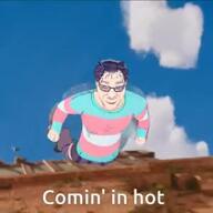 3d 3d_model ack artist:gemmy_nutz choker clothes flag:transgender_pride_flag full_body glasses meta:ai_generated mustache skirt smile soyjak steve_(minecraft) stubble tranny transparent_background variant:bernd video // 300x300, 1.3s // 54.4KB