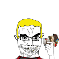 angry animated black_skin buff cat_ear catgirl choker coinslot crazed crying earring gay gay_flag glasses hair hanging laughing nate nikocado_avocado nsfw pacifier paxiti rope smug soyjak subvariant:chudjak_front text tranny trend:aryan variant:chudjak vein // 1200x821 // 3.6MB