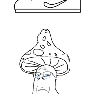 crying glasses mushroom nike sad shoe shroomjak soyjak subvariant:wholesome_soyjak variant:gapejak // 800x1000 // 30.7KB